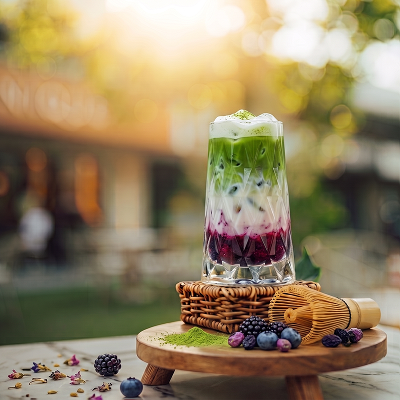 05 ICED BERRY MATCHA LATTE
