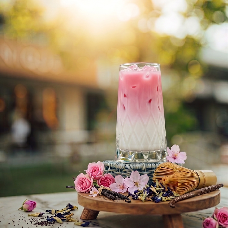 ICED PINK VANİLYA MATCHA LATTE